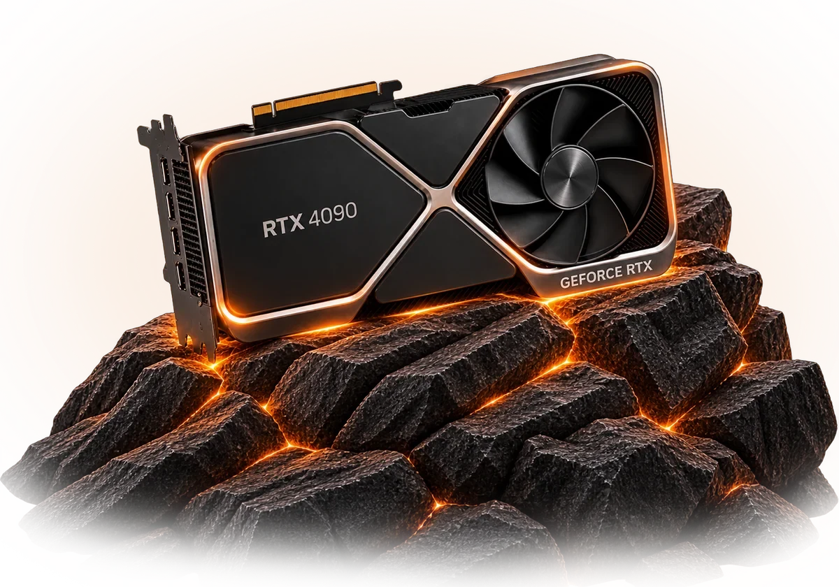 Graphics card on Rigged