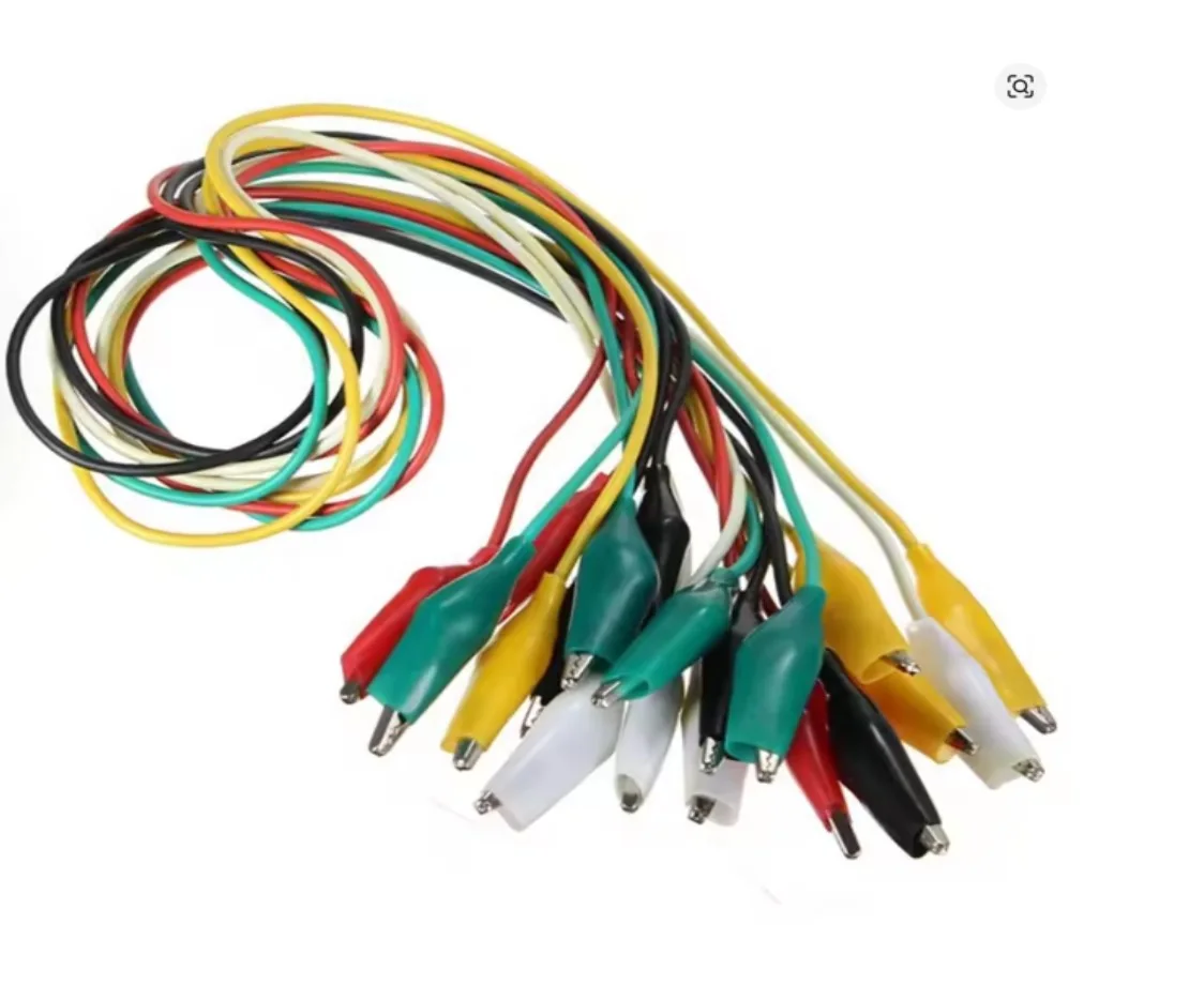10-100pcs 50cm Alligator Clips Double-ended Clips Crocodile Cable Alligator Jumper Wire Test Leads Alligator Clips