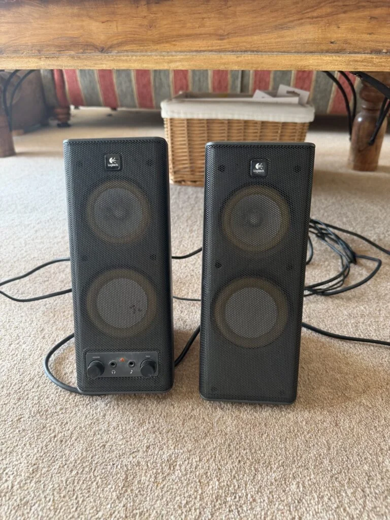 Logitech Stereo PC Speakers – Wired Desktop Speakers – Black