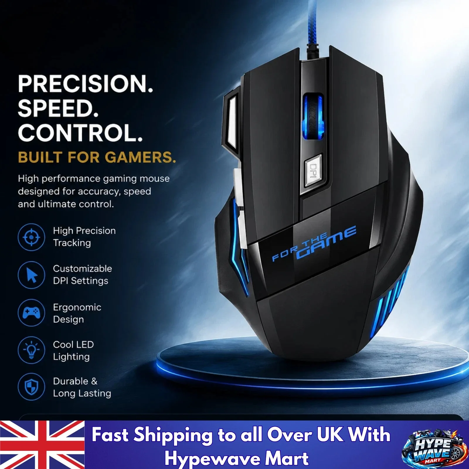 RGB USB Gaming Mouse Wired LED Optical Gamer Mouse for PC Laptop